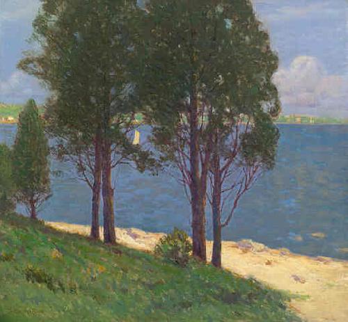 Charles Warren Eaton Connecticut Lake oil painting image